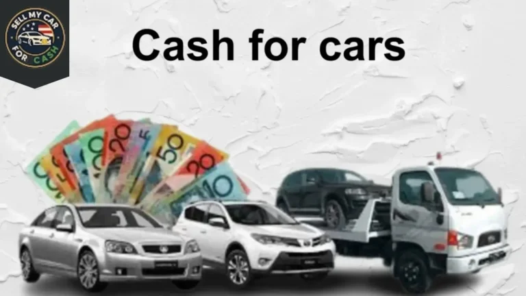 Tow truck loading a used car while the owner receives an instant cash payment for the vehicle.