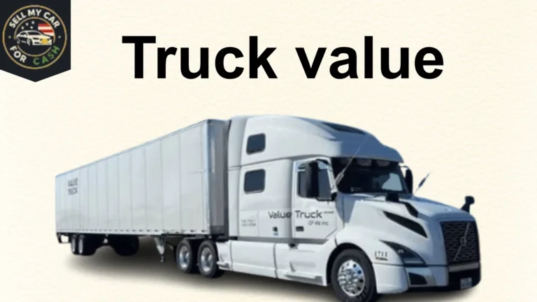 Truck value calculator showing an instant estimate for a used, damaged, or junk truck in Florida.