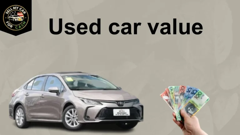 Person checking the used car value of a vehicle online before selling it in Florida.